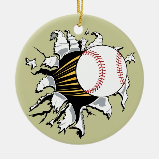 Baseball Burster Ornament (Voorkant)
