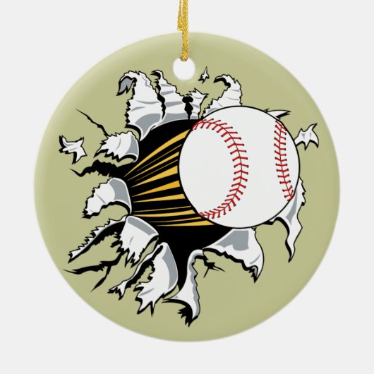 Baseball Burster Ornament (Achterkant)