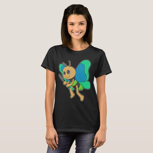 Baseball Butterfly T-shirt (Voorkant volledig)