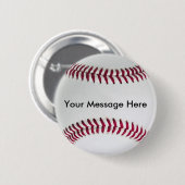 Baseball Button met uw bericht (Voorkant /achterkant)