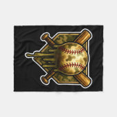 Baseball Camo Drip Ice Cream Youth Boys Srts  Fleece Deken (Voorkant (Horizontaal))