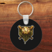 Baseball Camo Drip Ice Cream Youth Boys Srts  Sleutelhanger (Voorkant)