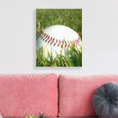 Baseball canvas print (Insitu (Woonkamer))