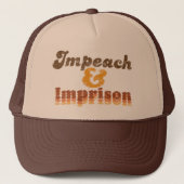 Baseball Cap -- Impeach & Imprison Trucker Pet (Voorkant)