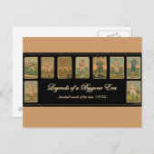 Baseball Card Antiek Poster Briefkaart (Voorkant / Achterkant)