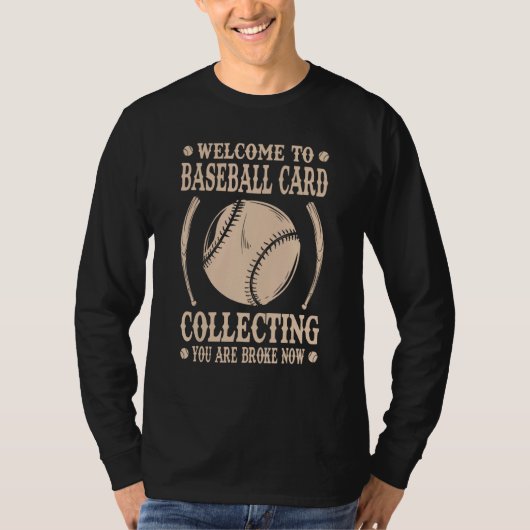 Baseball Card Collecting Dad Baseball Card Collect T-shirt (Voorkant)