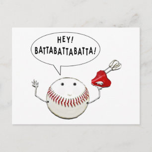 Baseball Cartoon Briefkaart