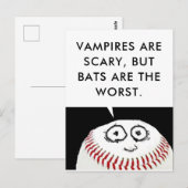 Baseball Cartoon Briefkaart (Voorkant / Achterkant)