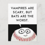 Baseball Cartoon Briefkaart (Voorkant)