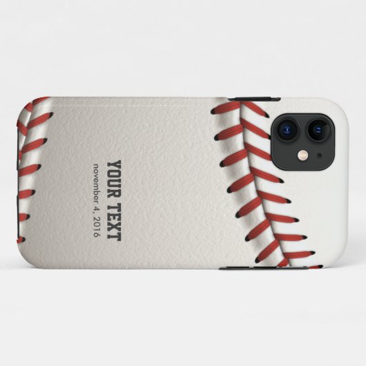 Baseball Case-Mate iPhone Case (Achterkant (horizontaal))