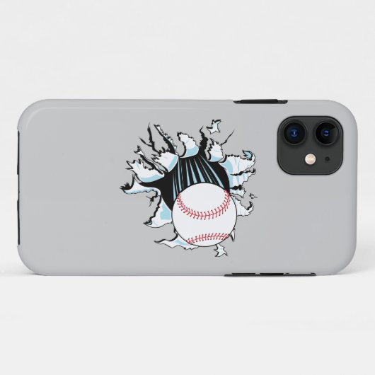 Baseball Case-Mate iPhone Case (Achterkant (horizontaal))