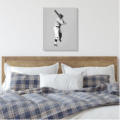 Baseball Cat Canvas Afdruk (Insitu (Slaapkamer))