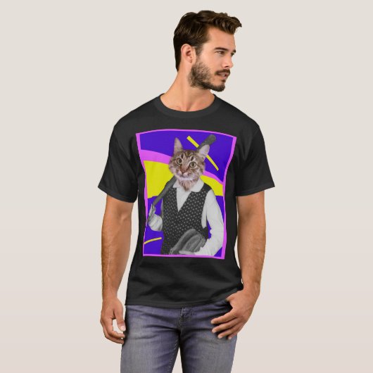 Baseball Cat T-Shirt (Voorkant volledig)