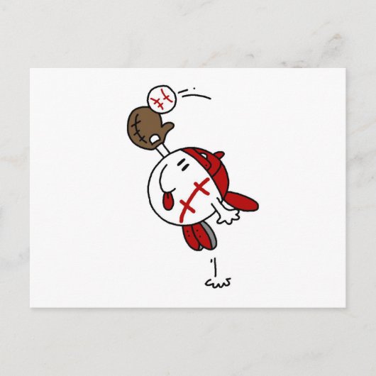 Baseball Catch Tshirts en cadeaus Briefkaart (Voorkant)