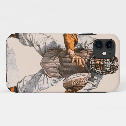 Baseball Catcher Case-Mate iPhone Case (Achterkant (horizontaal))