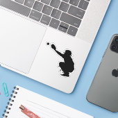 Baseball Catcher Custom Cut Sticker (Laptop met iPhone)
