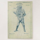  Baseball Catcher Equipment Patent (1904) Legpuzzel (Verticaal)