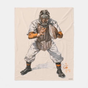 Baseball Catcher Fleece Deken