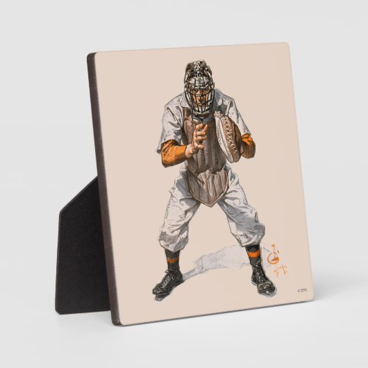 Baseball Catcher Fotoplaat (Voorkant)
