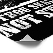 Baseball Catcher Gou Shalt Niet Steal - Religieus Poster (Hoek)