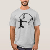 Baseball Catcher in actie T-shirt (Voorkant)