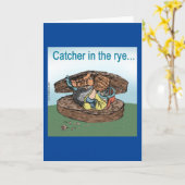 Baseball Catcher in Rye Kaart (Gele Bloem)