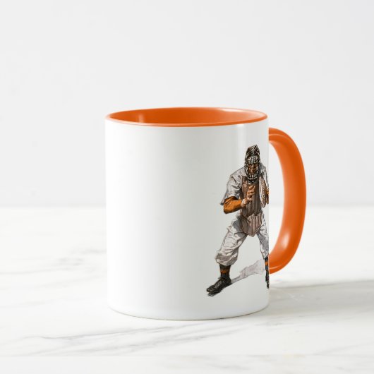 Baseball Catcher Mok (Voorkant rechts)