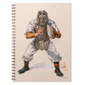 Baseball Catcher Notitieboek (Voorkant)