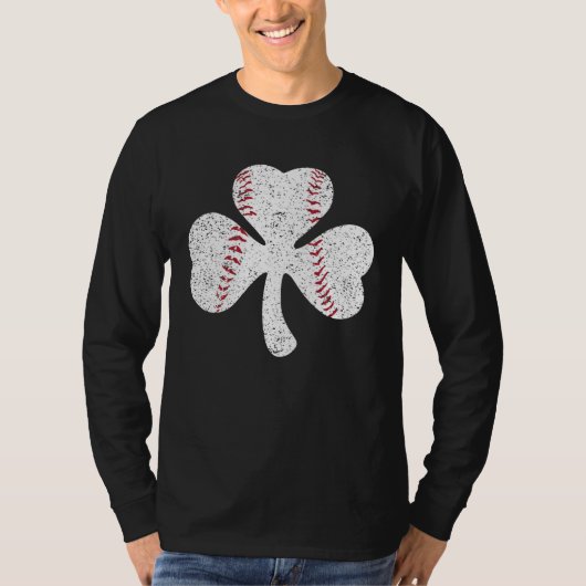 Baseball Catcher Pitcher Shamrock  St Patricku2019 T-shirt (Voorkant)