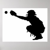 Baseball Catcher Poster (Voorkant)