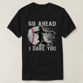 Baseball Catcher Probeer niet een basis Pullov te  T-shirt (Design voorkant)