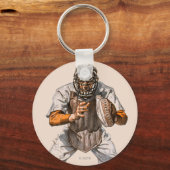 Baseball Catcher Sleutelhanger (Voorkant)