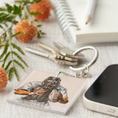 Baseball Catcher Sleutelhanger (Voorkant Rechts)