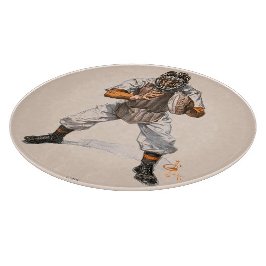 Baseball Catcher Snijplank (Hoek)