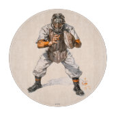 Baseball Catcher Snijplank (Voorkant)