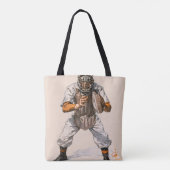 Baseball Catcher Tote Bag (Achterkant)