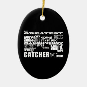 Baseball Catchers : Grootste vanger Keramisch Ornament