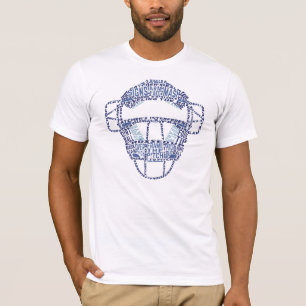 Baseball Catchers Maskertypografie T-shirt