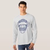 Baseball Catchers Maskertypografie T-shirt (Voorkant volledig)
