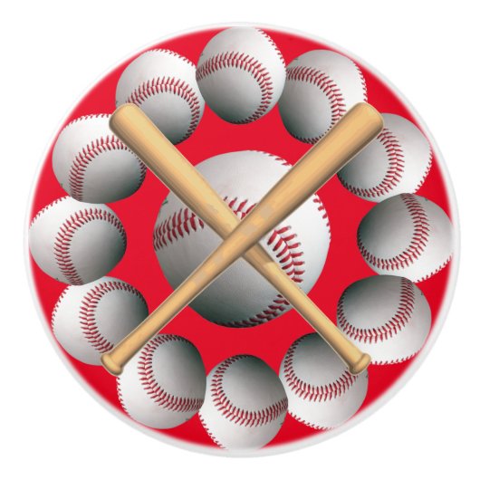 Baseball Ceramische Deur trekt Keramische Knop (Voorkant)