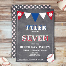 Baseball Chalkboard Sportkinderen Birthday