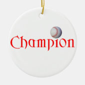 BASEBALL CHAMPION - CHRISTMAS ORNAMENT (Voorkant)