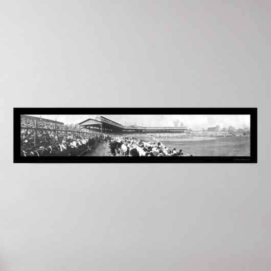 Baseball Chicago Pitt Foto 1908 Poster (Voorkant)