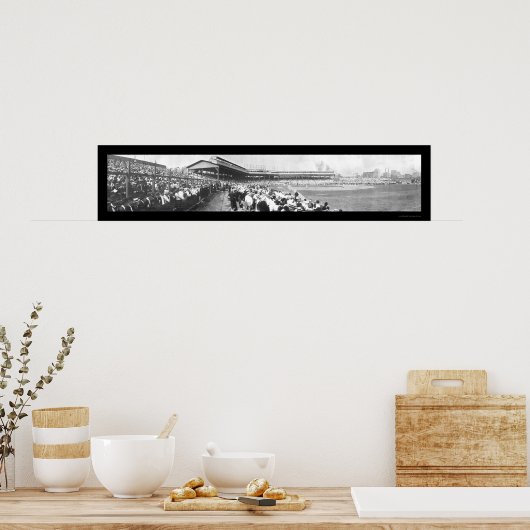 Baseball Chicago Pitt Foto 1908 Poster (Keuken)