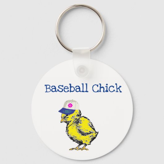 Baseball Chick Sleutelhanger (Voorkant)