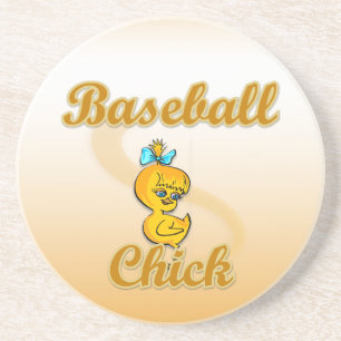 Baseball Chick Zandsteen Onderzetter