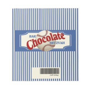 Baseball Chocolate Bar Wrapper Notitieblok