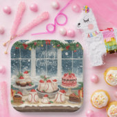 Baseball Christmas Bakery Treats Holiday Papieren Bordje (Feest)