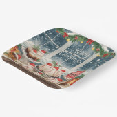 Baseball Christmas Bakery Treats Holiday Papieren Bordje (Gebogen)