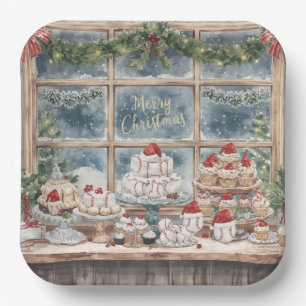 Baseball Christmas Bakery Treats Holiday Papieren Bordje